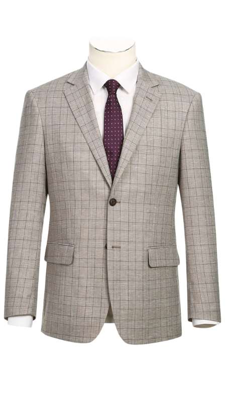 Renoir Men's Suit 293-37 Men's New Slim Fit Suits