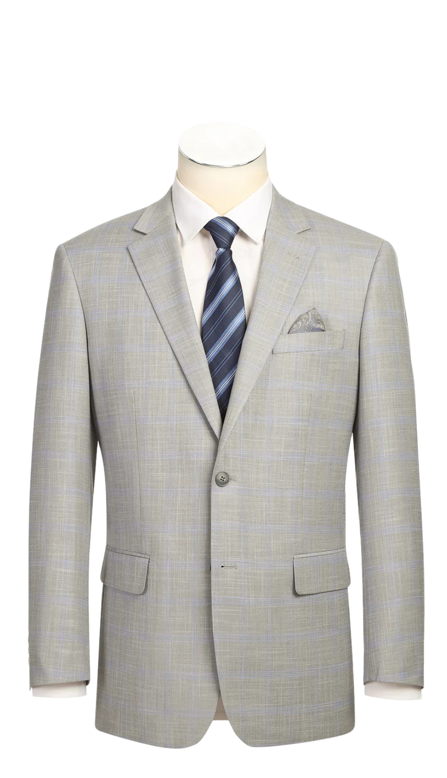 Renoir Men's Suit  293-53-GREY (Men's Classic Fit Suits)