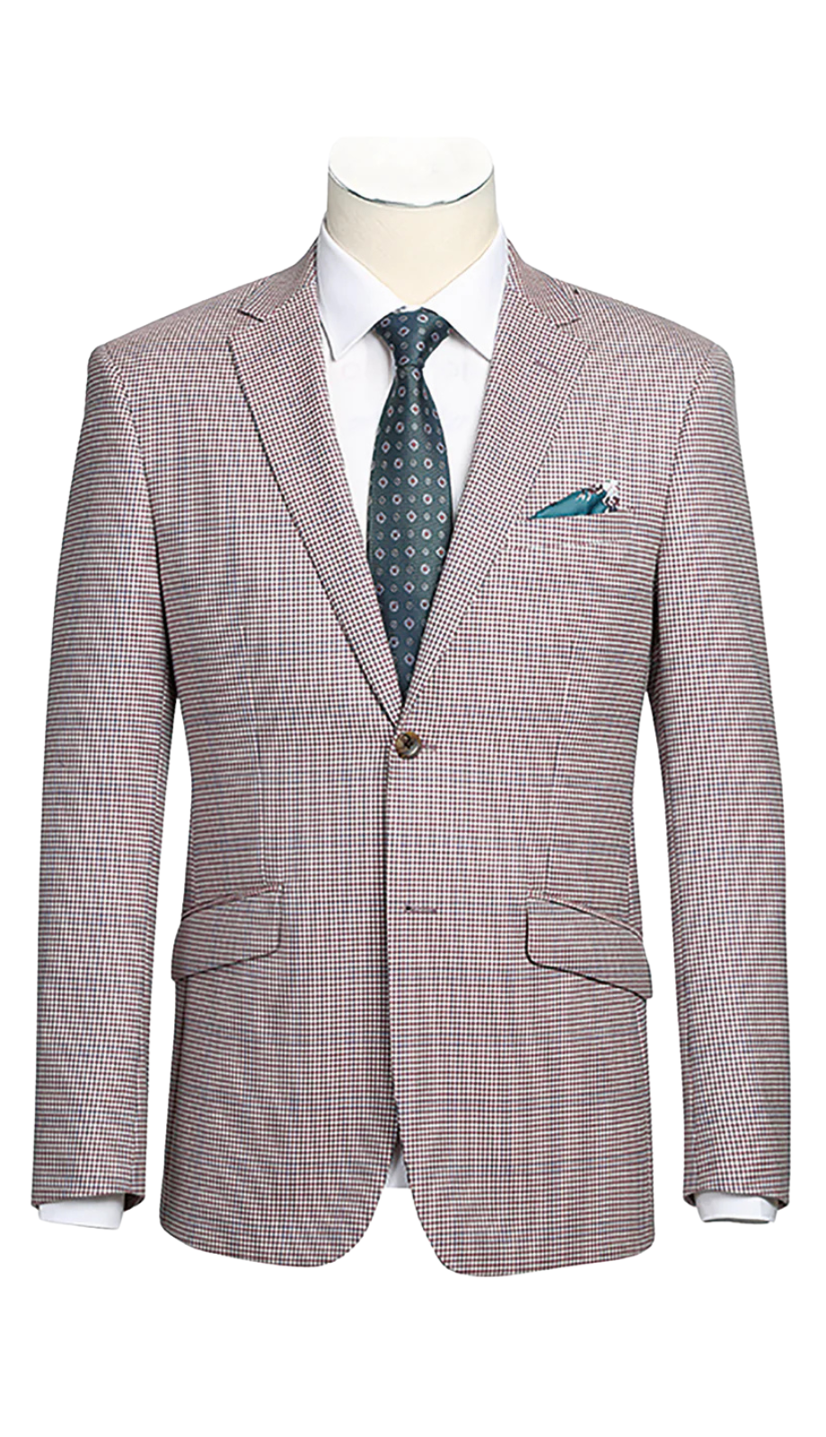 Renoir Mens Blazer 565-2 Men's Slim Fit Wool Blazer