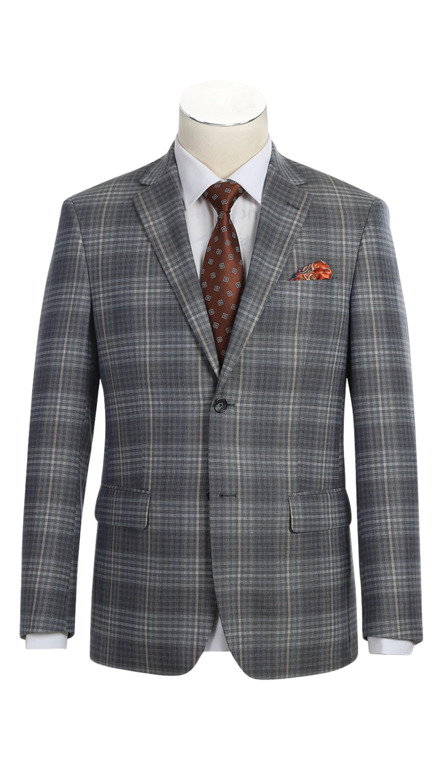 Renoir Mens Blazer 565-3-BROWN 