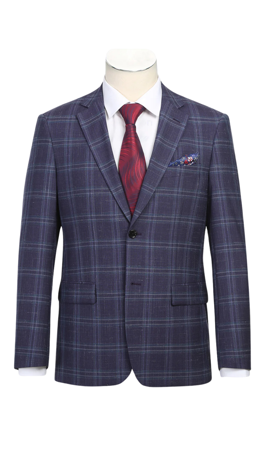 Renoir Mens Blazer 565-6 Men's New Slim Fit Wool Blazer