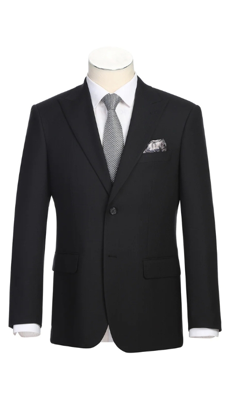 Renoir Men's Suit 293-57-BLACK 