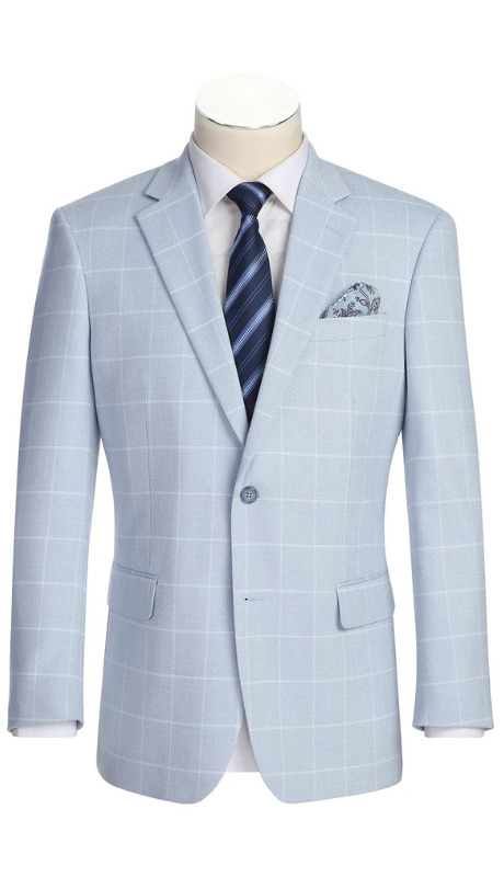 Renoir Mens Blazer 294-64-LIGHT BLUE 