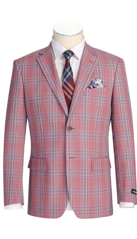 Renoir Mens Blazer 567-15-WATERMELON RED 