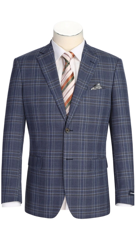 Renoir Mens Blazer 567-17-NAVY 