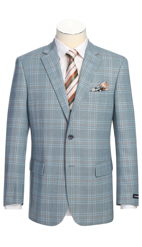 Renoir Mens Blazer 567-18-ACID BLUE 