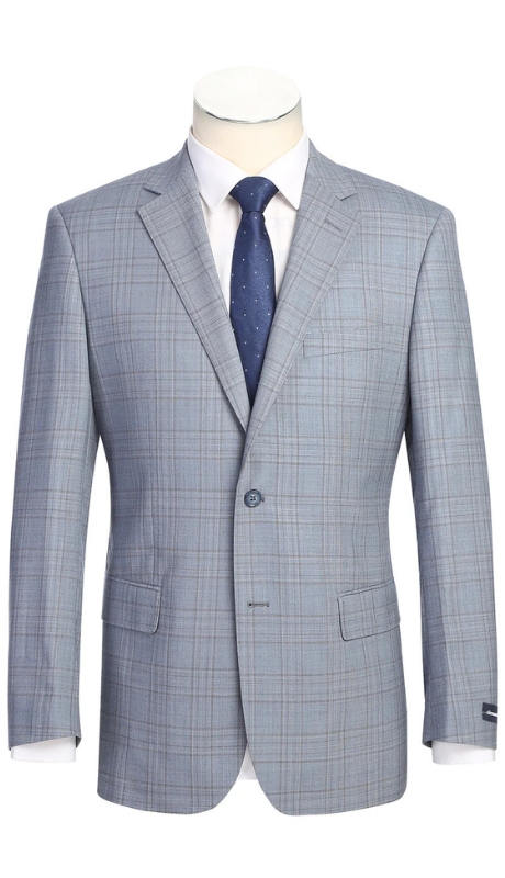 Renoir Men's Suit 568-7-BLUE 