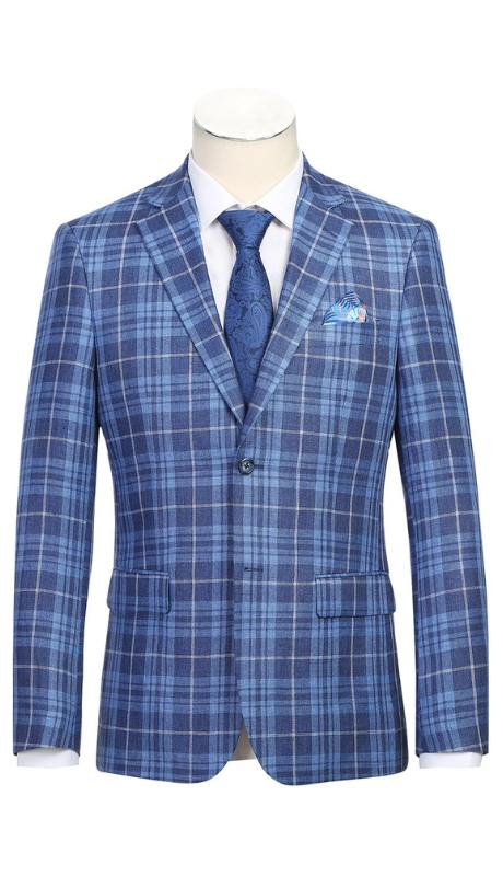 Renoir Mens Blazer 610-10-NAVY 