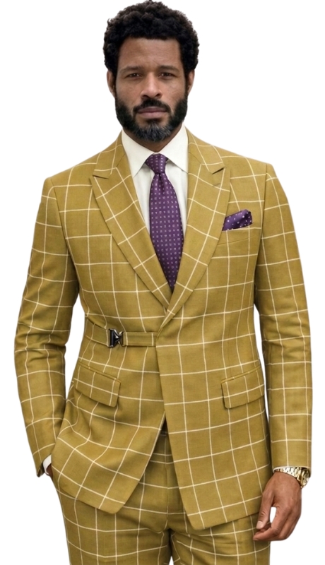 Statement ALTARE-CAMEL Mens Suit
