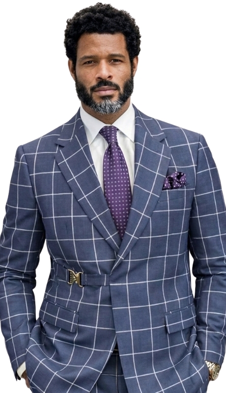 Statement ALTARE-STEEL BLUE Mens Suit