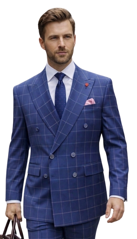 Statement ANTICA-COBALT Mens Suit