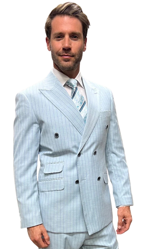 Statement ANTONIO-AQUA Mens Suit