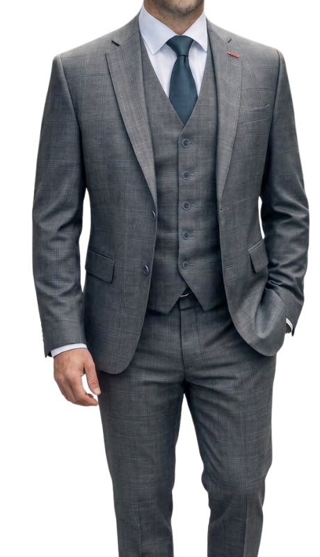 Statement APIA-CHARCOAL-3PC Mens Suit