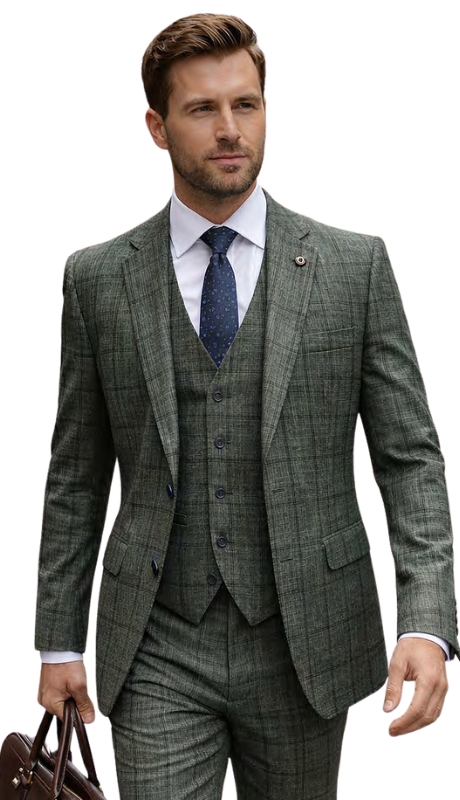 Statement BOTURA-HUNTER-3PC Mens Suit
