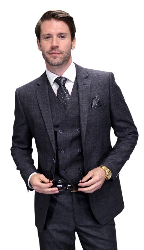 Statement CARNELI-MIDNIGHT-3PC  Mens Suit