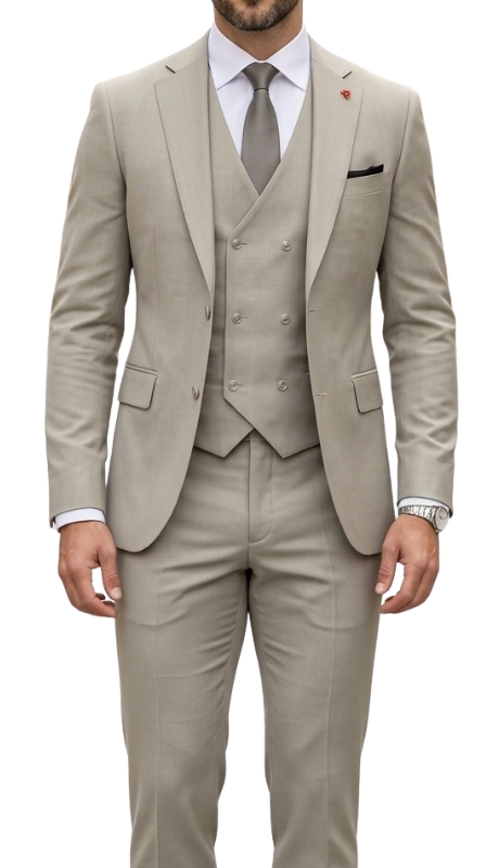 Statement CARNELI-TAN-3PC  Mens Suit