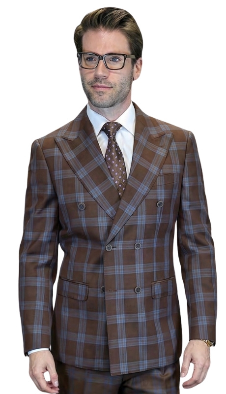 Statement DB-COMO-COPPER-3PC Mens Suit