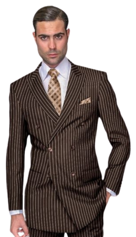 Statement DB-ZARELLI-BRONZE-2PC Mens Suit