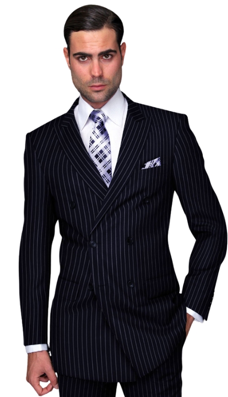 Statement DB-ZARELLI-NAVY-2PC  Mens Suit