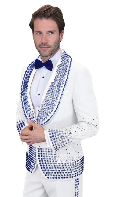 Statement ELEGANT-WHITE-ROYAL Mens Tuxedo