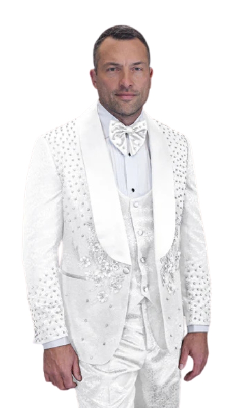 Statement ELIO-WHT -WHT Mens Tuxedo