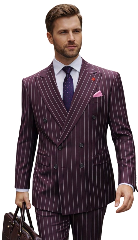 Statement GARIBA-PLUM Mens Suit