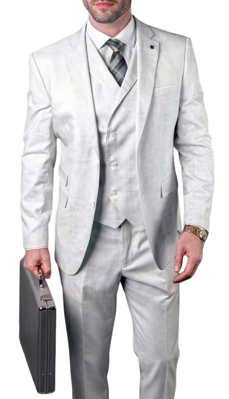 Statement LANZO-PEARL-3PC  Mens Suit