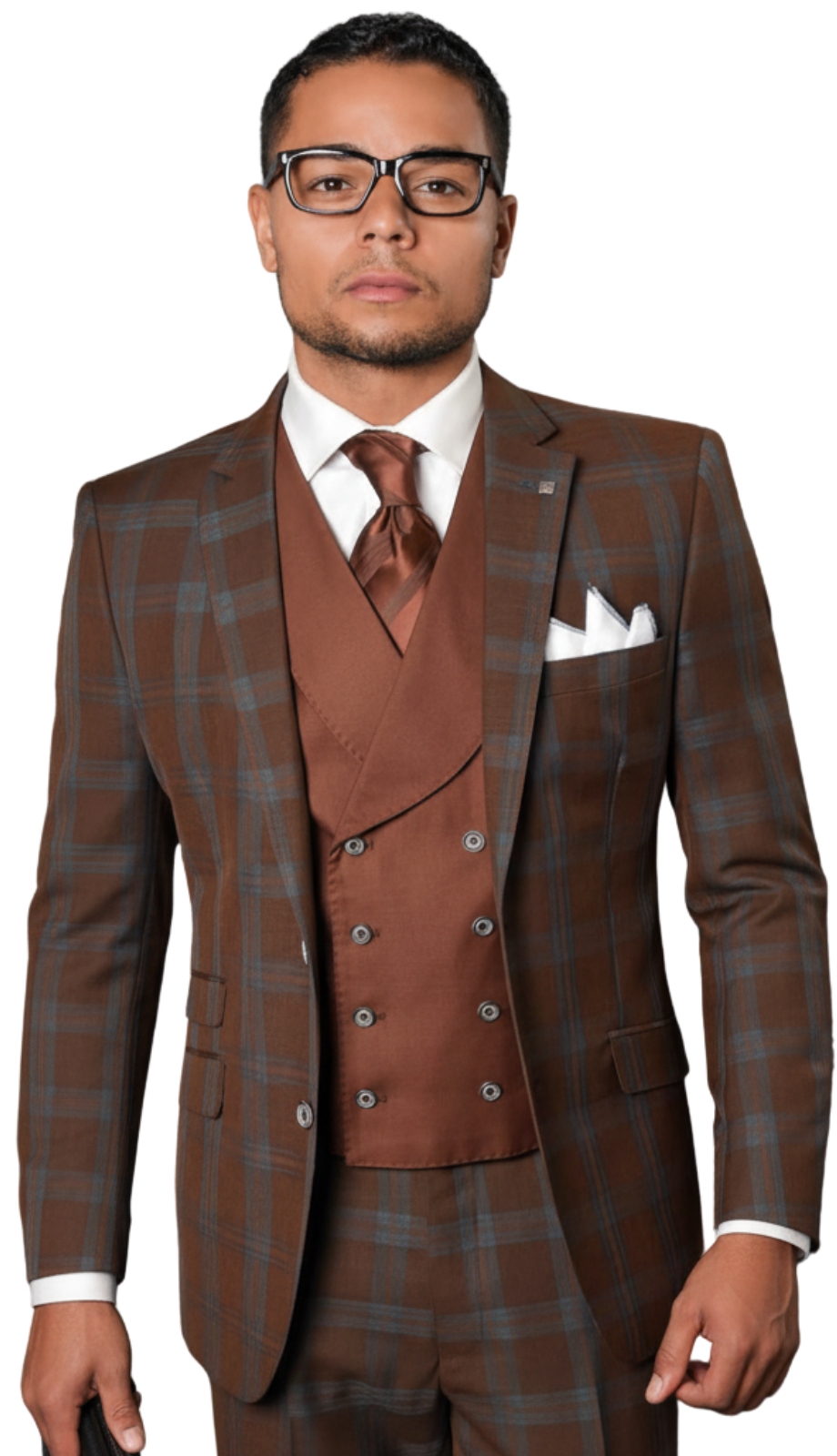 Statement LUCCA-COMO-COPPER-3PC Mens Suit