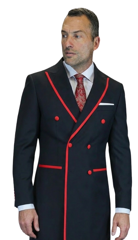 Statement MARINO-BLACK-RED  Mens Suit