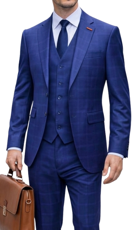 Statement MATEO-SAPPHIRE-3PC Mens Suit
