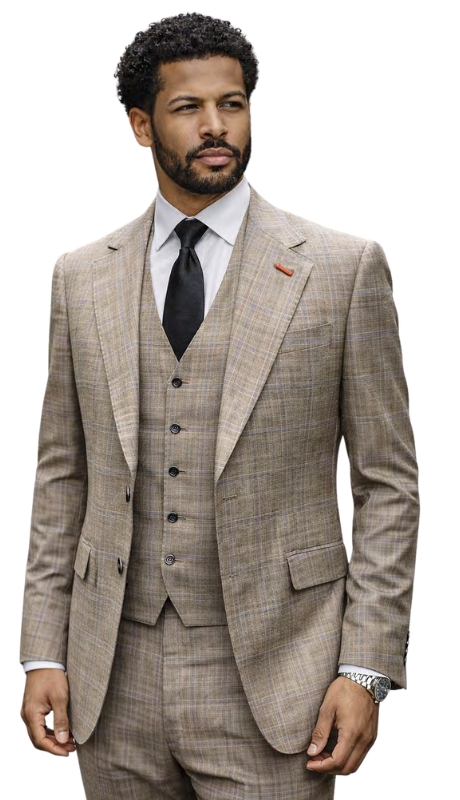 Statement MATEO-TAN-3PC Mens Suit