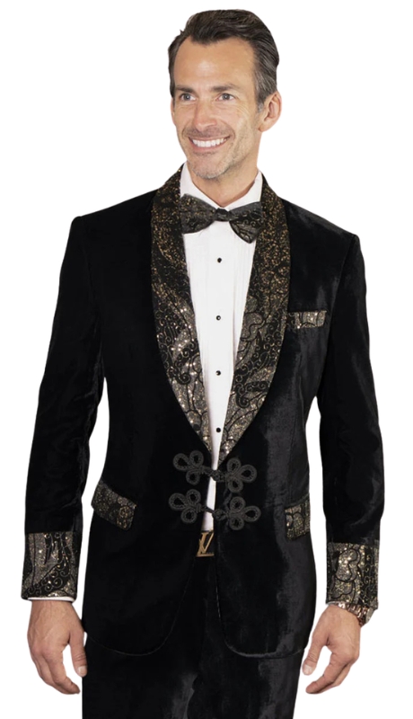 Statement MIRAGE-BLACK Mens Suits