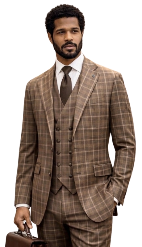 Statement MODENA-COPPER-3PC Mens Suit