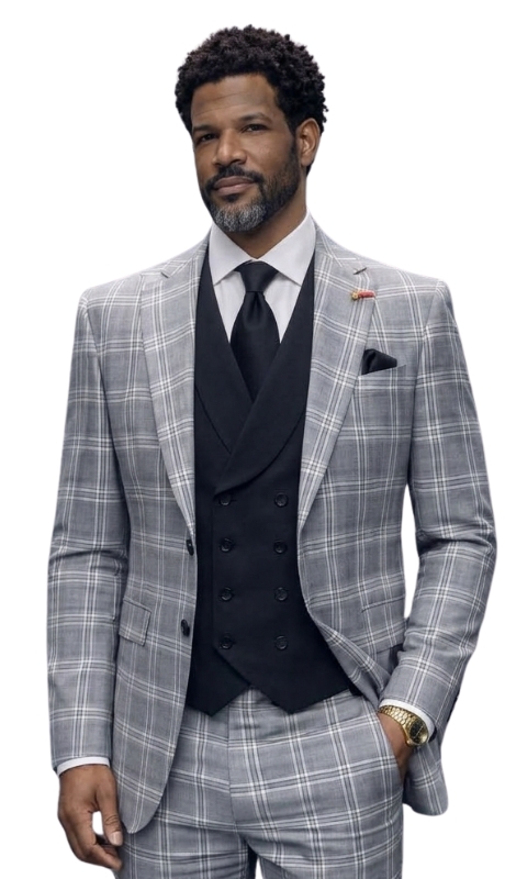 Statement OLIVER-BLACK-3PC Mens Suit