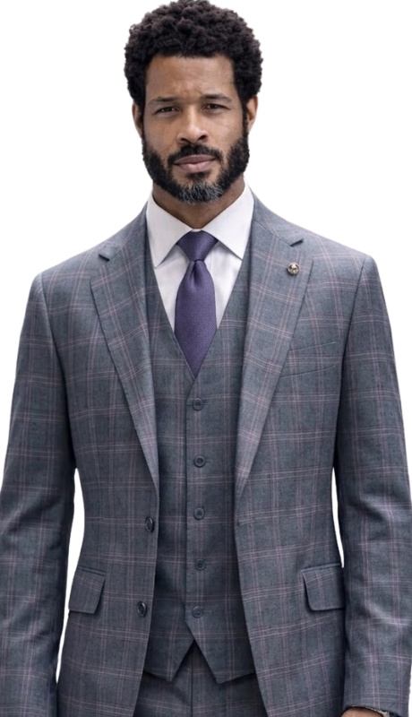 Statement OSTERIA-GREY-3PC Mens Suit