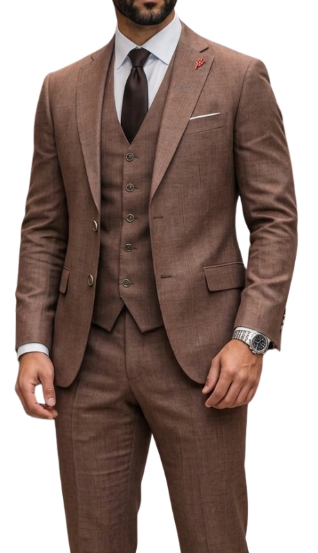 Statement PAGNOLI-COPPER-3PC Mens Suit