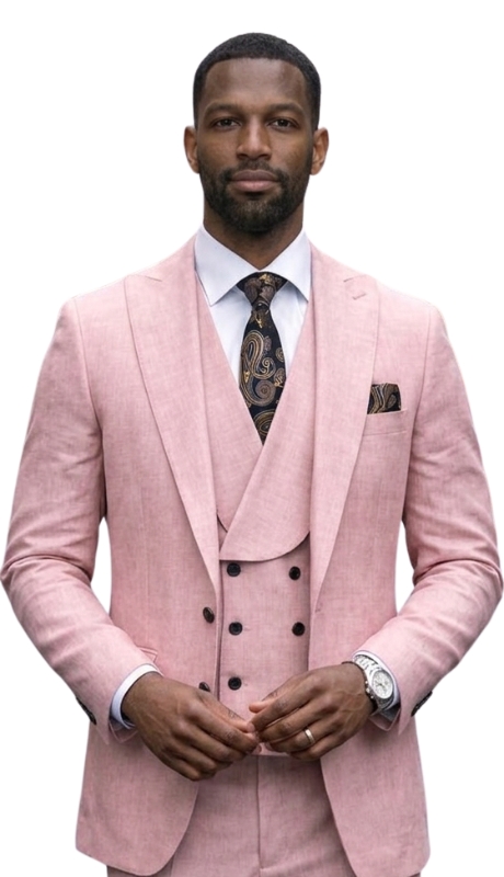 Statement PALAZIO-MAUVE-3PC Mens Suit