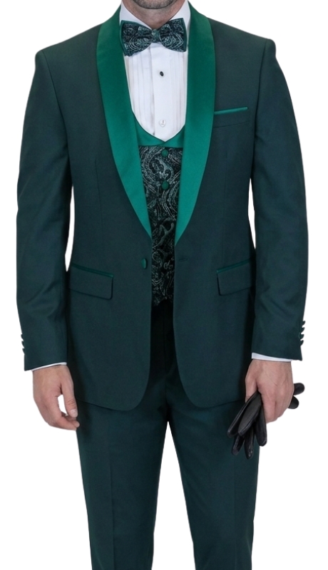 Statement PALMERO-HUNTER-3PC Mens Suit