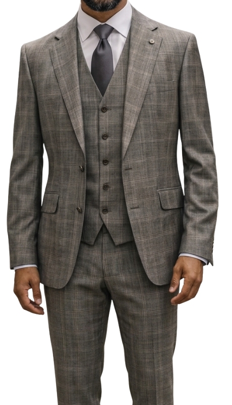 Statement PIAZO-TAN-3PC Mens Suit