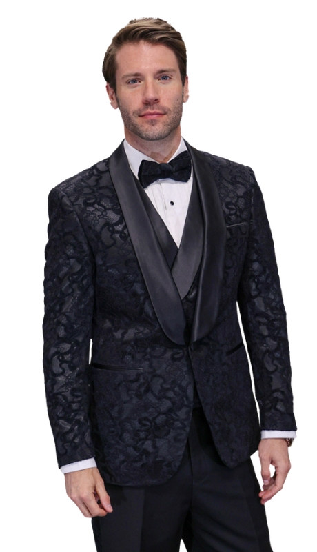 Statement REGENCY SATIN TRIM  Mens Suit