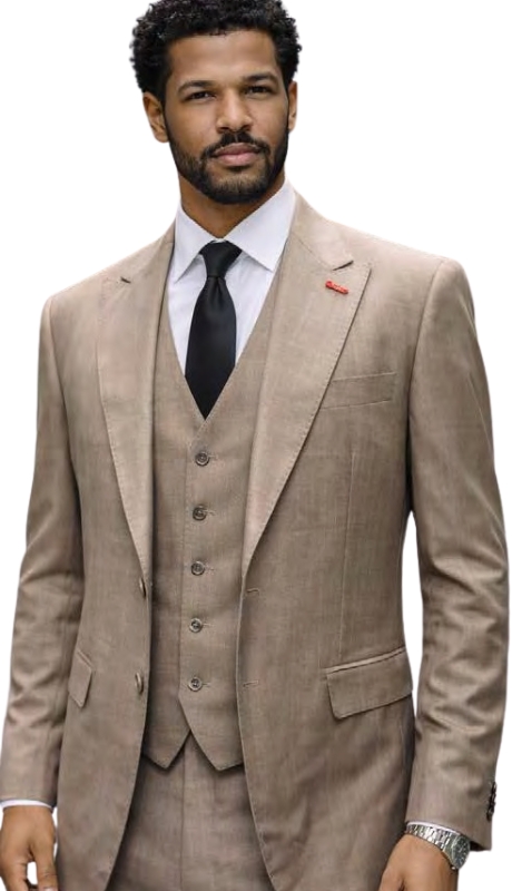 Statement RICARDO-TAN-3PC Mens Suit