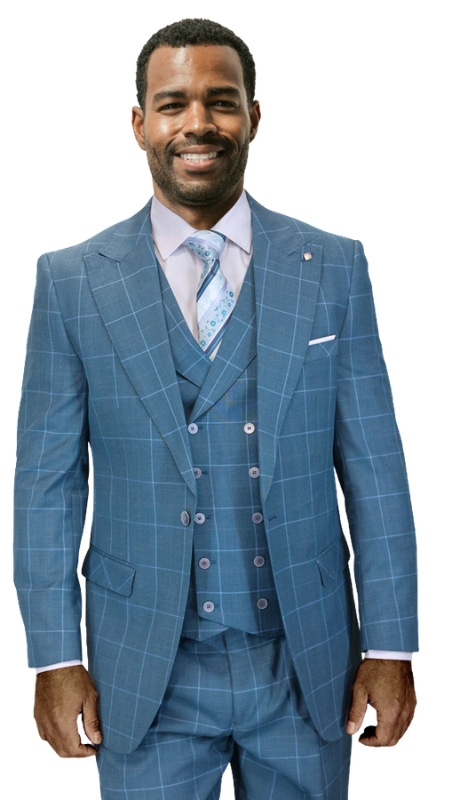 Statement RIGATO-JADE-3PC Mens Suit