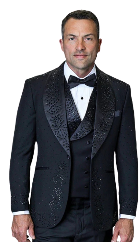 Statement ROBERTO-BLACK-BLACK Mens Tuxedo