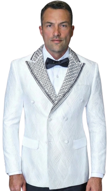 Statement ROMEO-WHITE Mens Tuxedo