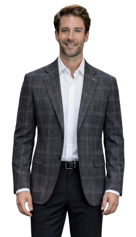 Statement SAVONA-6-CHARCOAL Mens JACKET