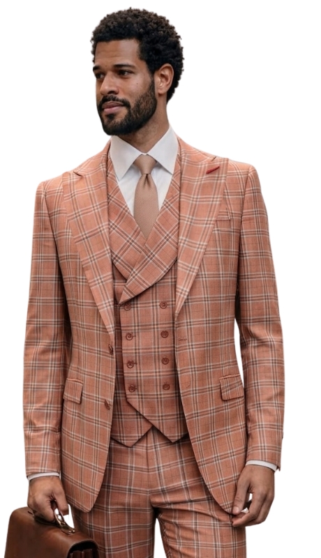 Statement SERGIO-SALMON-3PC Mens Suit