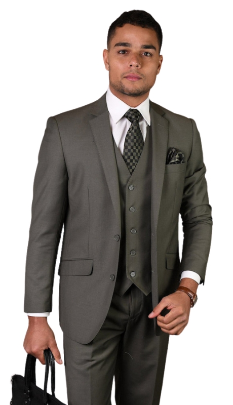 Statement STZV-1OO-SAGE-3PC Mens Suit