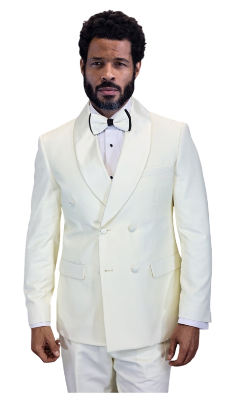 Statement TUX-DBS-OFF-WHITE Mens Tuxedo