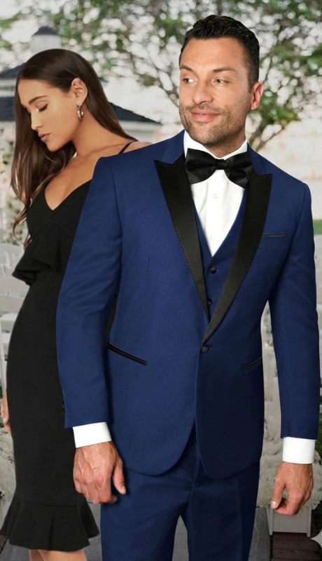 Statement TUX-PK-SAPPHIRE- 3PC Mens TUXEDO