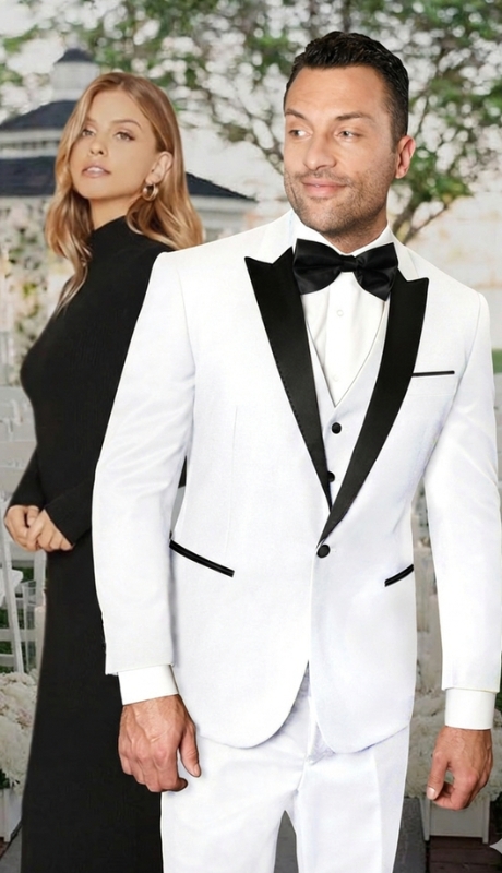 Statement TUX-PK-WHITE- 3PC Mens TUXEDO